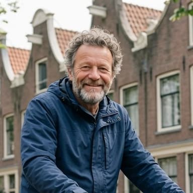Ik, op de fiets in mijn eigen straat